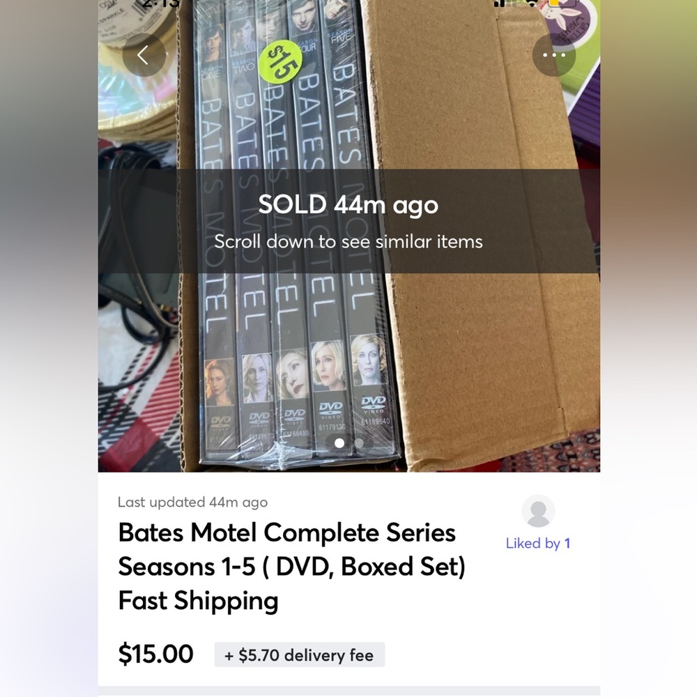 SOLD!! Bates Motel entire series on DVD brand new never opened in packaging s1-5